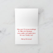 Niedliches Pferd Lover Western Weihnachten (Innenseite)