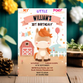 niedliches Pferd mein kleines Pony ersten 1. Gebur Einladung