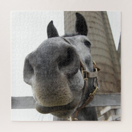 Niedliches Pferd Nah Puzzle (Vertikal)