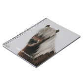 Niedliches Pferd Personalisiertes Notebook Notizblock (Linke Seite)