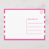 Niedliches Pferd Pink Bandana Hallo Denken Sie an  Postkarte (Rückseite)