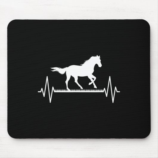 Niedliches Pferd Reiten Mousepad (Vorne)