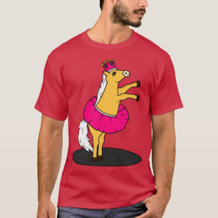 Niedliches Pferd tanzt als Ballerina T-Shirt