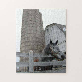 Niedliches Pferd und Silo Puzzle