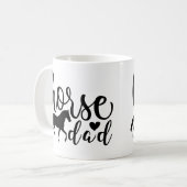 niedliches Pferd Vater Wortart Kaffeetasse (Vorderseite Links)