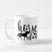 niedliches Pferd Vater Wortart Kaffeetasse (Links)