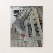 Niedliches Pferd vor einer Scheune Puzzle (Vertikal)