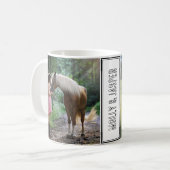 Niedliches Pferd Zweite FotoCollage und Namen Kaffeetasse (Vorderseite Links)