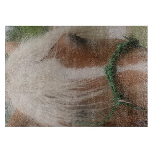 Niedliches Pferdegefecht Schneidebrett (Vorderseite)