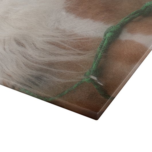 Niedliches Pferdegefecht Schneidebrett (Ecke)