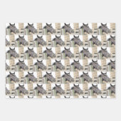 Niedliches Pferdekauen auf einem Zaun Geschenkpapier Set (Vorderseite 3)