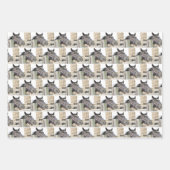 Niedliches Pferdekauen auf einem Zaun Geschenkpapier Set (Vorderseite)