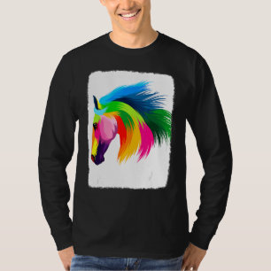 Niedliches Pferdekostüm - farbenfrohe Grafik für P T-Shirt
