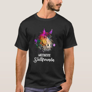 Niedliches Pferdemotiv für Mädchen mit der weltbes T-Shirt