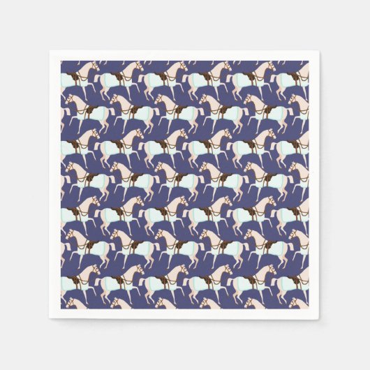 Niedliches Pferdepapier Napkins Serviette (Vorderseite)