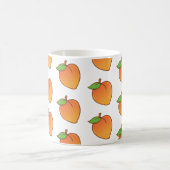 Niedliches Pfirsich-Muster Kaffeetasse (Mittel)