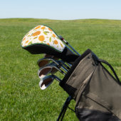 Niedliches Pfirsichfruchtmuster Golf Headcover (In SItu)