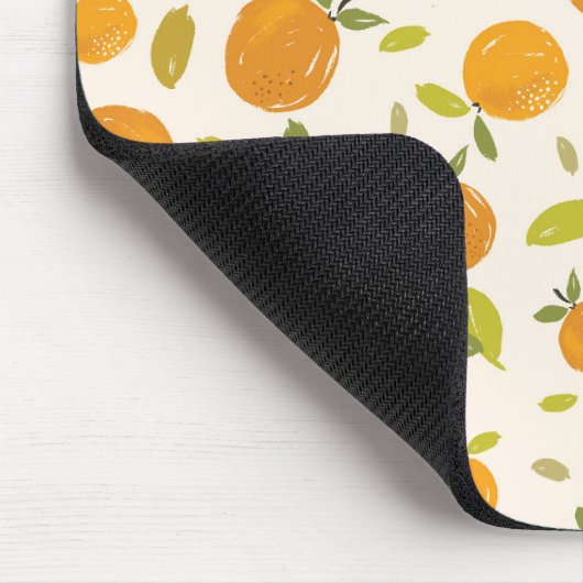Niedliches Pfirsichfruchtmuster Mousepad (Ecke)