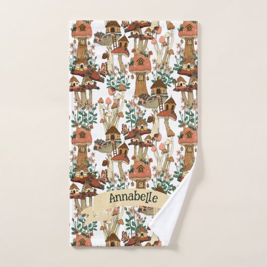 Niedliches Pfirsichkernmuster Muster Badhandtuch Set (Handtuch)