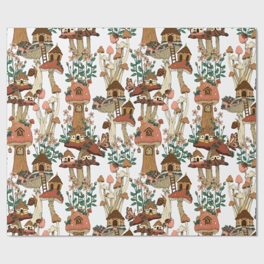 Niedliches Pfirsichkernmuster Muster Geschenkpapier (Flach)