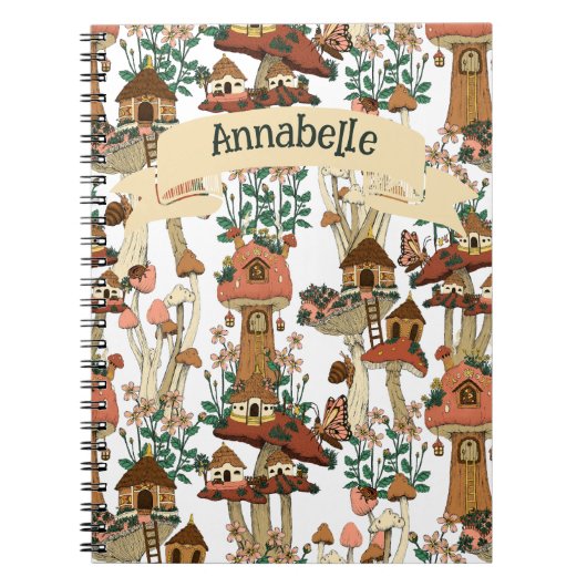 Niedliches Pfirsichkernmuster Muster Notizblock (Vorderseite)