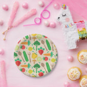 Niedliches Pflanzenmuster Pappteller (Party)