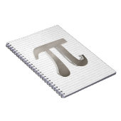 Niedliches Pi-Zeichen aus Metall Notizblock (Rechte Seite)