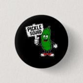 Niedliches Pickle Quad Sign Cucumber Pickle Lover  Button (Vorderseite)