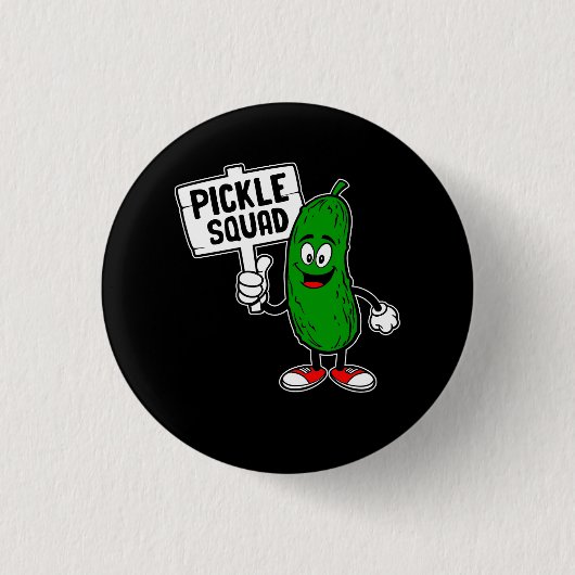 Niedliches Pickle Quad Sign Cucumber Pickle Lover  Button (Vorderseite)