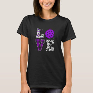 Niedliches Pickleball für Frauen Frauen Frauen I L T-Shirt