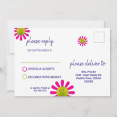 Niedliches Pickleball Happy B'day + UAWG Einladung (Rückseite)