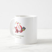Niedliches Pickleball Weihnachten Kaffeetasse (Vorderseite Links)