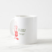 Niedliches Pickleball Weihnachten Kaffeetasse (Vorderseite Links)