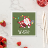 Niedliches Pickleball Weihnachts-Party Serviette (Beispiel)