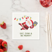 Niedliches Pickleball Weihnachtsfest Party Serviette (Beispiel)