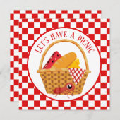 niedliches Picknick-Ameise-Party Einladung (Vorne/Hinten)