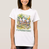 niedliches Picknick fügen Textznome hinzu T-Shirt (Vorderseite)