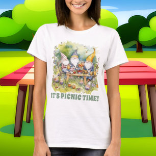 niedliches Picknick fügen Textznome hinzu T-Shirt