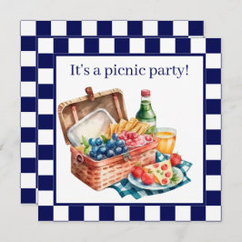 Niedliches Picknick-Party Einladung