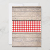 Niedliches Picknick Party Geburtstagsfeier Einladung (Rückseite)