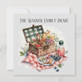 niedliches Picknick Party Liebhaber Paper Tellers Einladung (Vorderseite)