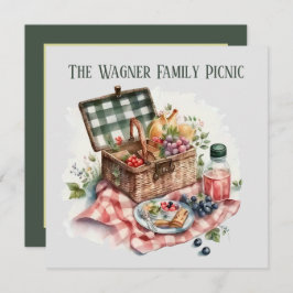 niedliches Picknick Party Liebhaber Paper Tellers Einladung