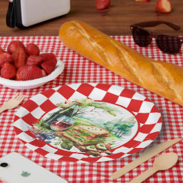 niedliches Picknick-Party Pappteller