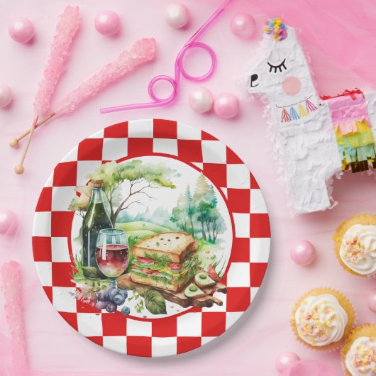 niedliches Picknick-Party Pappteller (Party)