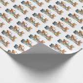 Niedliches Picknickbären-Party Geschenkpapier (Ecke)