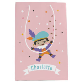 Niedliches Pietje mit Namen und Pfeffernoten Mittlere Geschenktüte