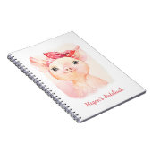 Niedliches Pig-Notebook Notizblock (Rechte Seite)