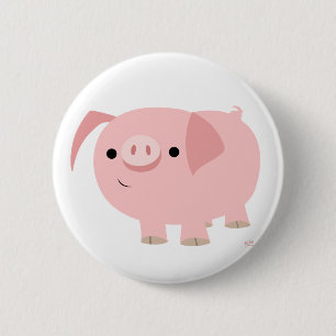 Niedliches piggy Knopf-Abzeichen Button