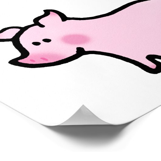 Niedliches Pigment Poster (Ecke)