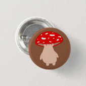 Niedliches Pilz Button (Vorne & Hinten)